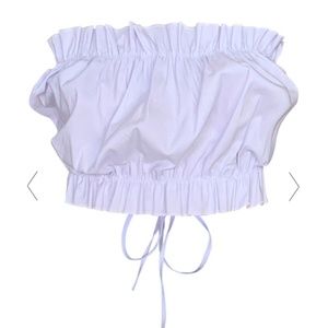 Ruched Backless Halterneck Top